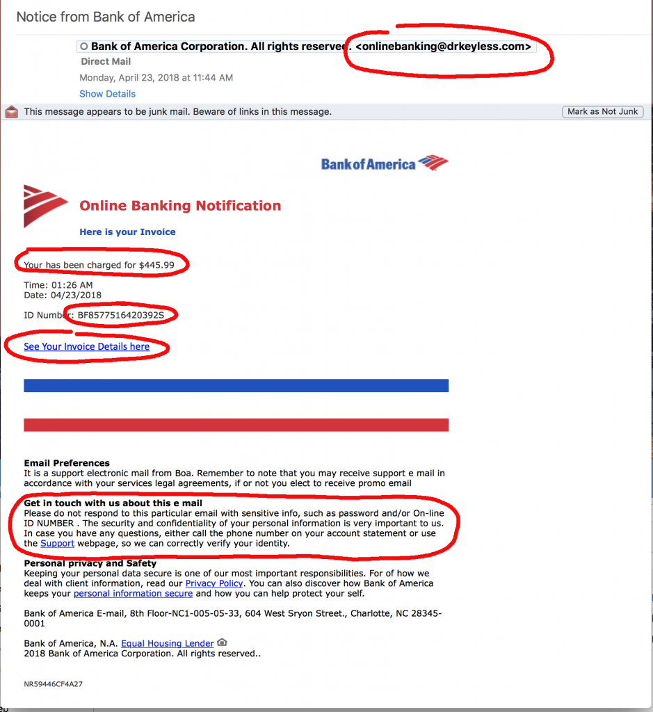 Current phishing scams for bank of america - lovid
